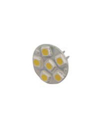 LED-lamppu Sunwind Baselite litteä 6SMD, G4, 1.2W, 12V, ø25mm, 145-165lm, 3000K, piikit yläpinnalla