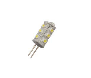 LED-lamppu Sunwind 15 SMD, G4, 1W, 12V, ø18mm, 115-125lm, 3000K