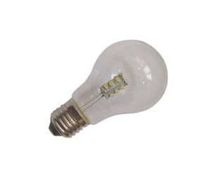 LED-lamppu Sunwind 15SMD, E27, 1W, 12V, ø60mm, 115-125lm, 3000K