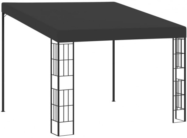 Seinään kiinnitettävä huvimaja 3x3 m antrasiitti kangas_1