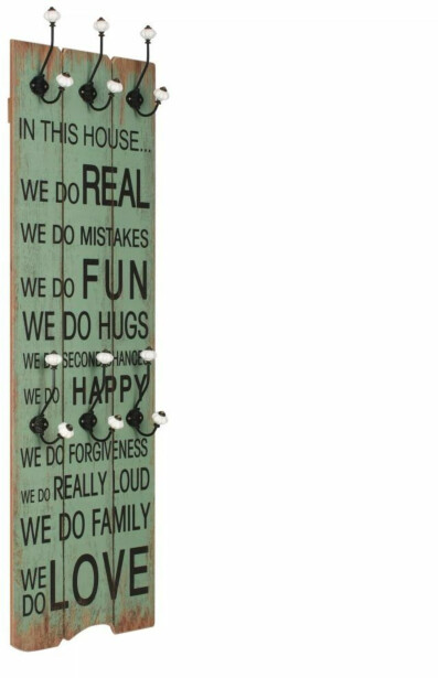 Seinänaulakko 6 koukulla happy love 120x40 cm_1