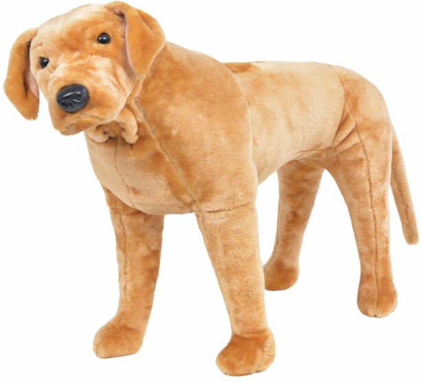 Seisova pehmolelu Labradorinnoutaja XXL vaaleanruskea