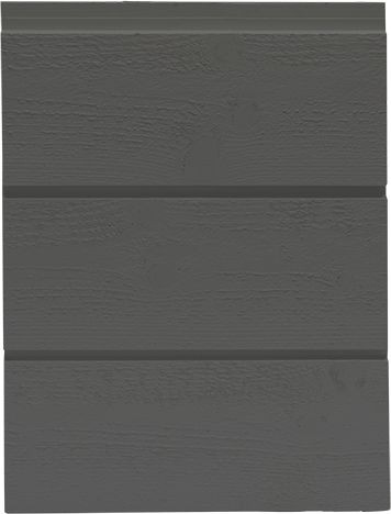Ulkoverhouslauta Siparila Topcoat U, 23x145x4200-5400mm, kuusi, maalattu, tummanharmaa RR23, piilohakaskiinnitys