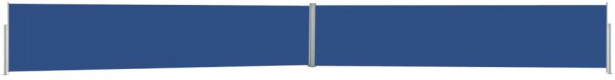 Sisäänvedettävä terassin sivumarkiisi 140x1200 cm sininen_1