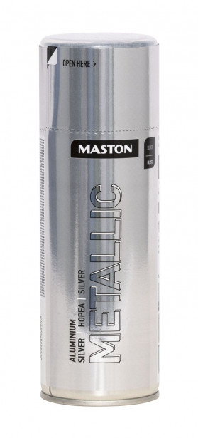 Spraymaali Maston Metallic Alumiini hopea, 400ml
