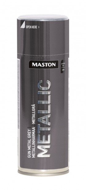 Spraymaali Maston Metallic Metallinharmaa, 400ml