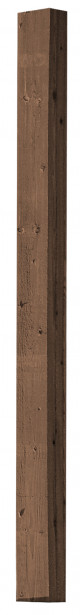 Aitatolppa K02/100R 100x100 mm sahapintainen ruskea