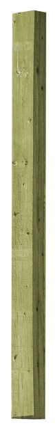 Aitatolppa K02/100 100x100 mm sahapintainen vihreä