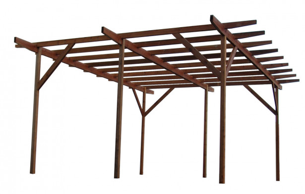 Lasikuution pergola 5x6m