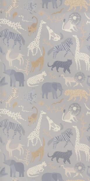 Tapetti FermLiving B, harmaa