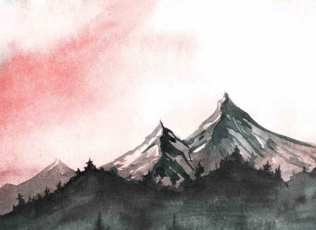 Kuvatapetti A.S. Creation Designwalls Mountain Paint, 350x255cm