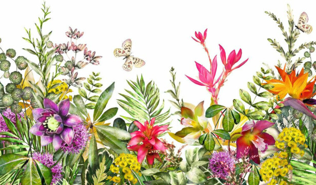 Kuvatapetti A.S. Creation Designwalls Motley Flowers, 350x255cm, monivärinen