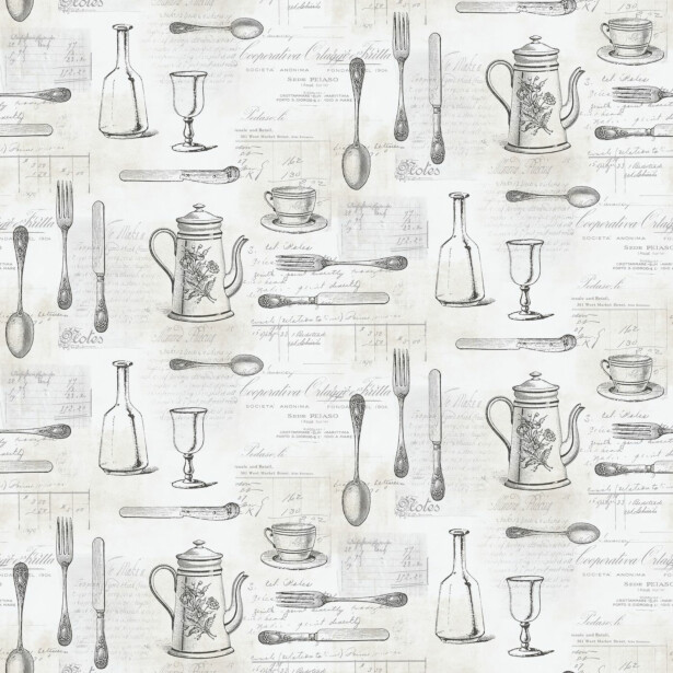 Tapetti Galerie Kitchen Elements KE29939, harmaa
