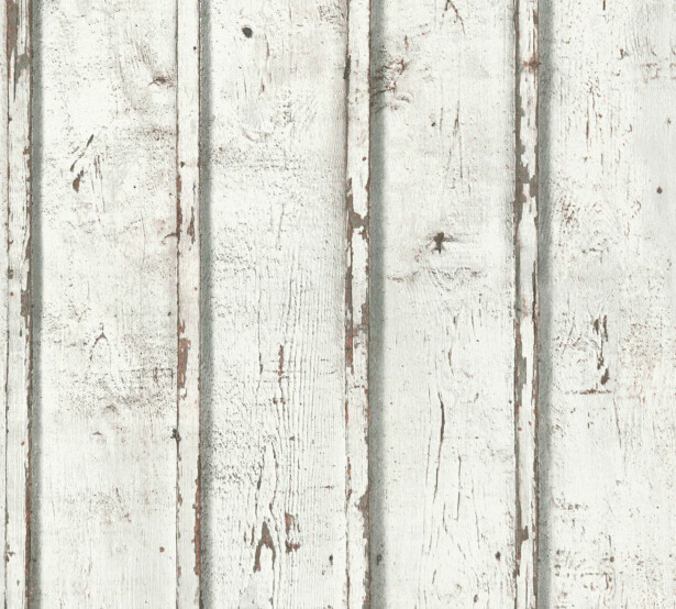 Tapetti A.S. Creation Best of Wood'n Stone II B T3701, valkoinen