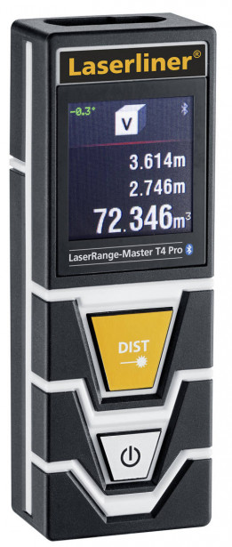 Etäisyysmittari Laserliner LaserRange-Master T4 Pro,  Bluetooth-liitännällä ja kulmamittaustoiminnolla