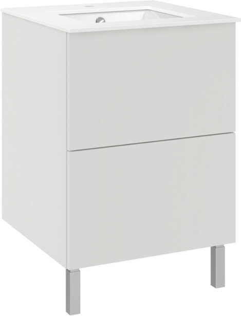 Allaskaappi altaalla Temal Ilona 2, 61x60x90 cm, valkoinen