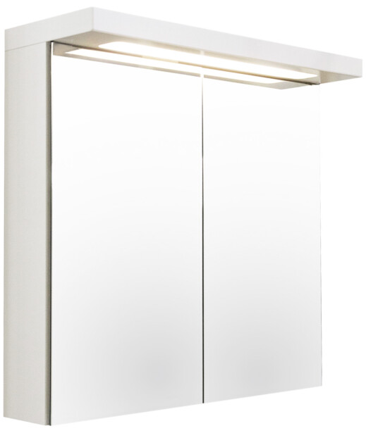 Peilikaappi Temal Optimal, 2-ovinen, 60-90cm, valkoinen