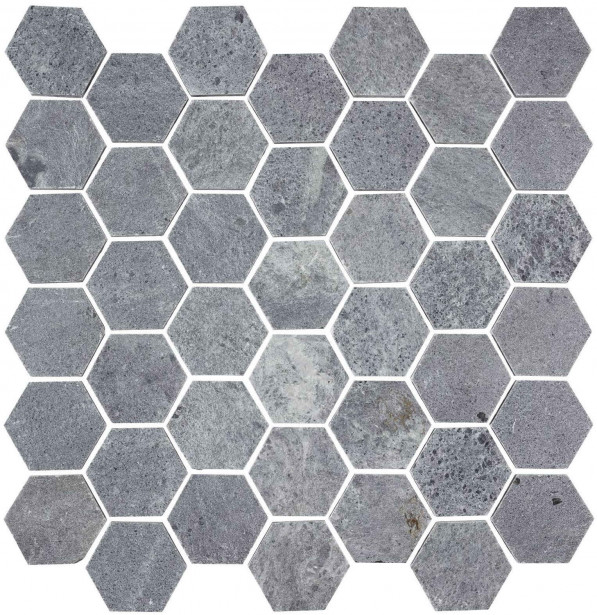 Vuolukivimosaiikki Tulikivi Hexagon, hiottu, 320x315x10mm