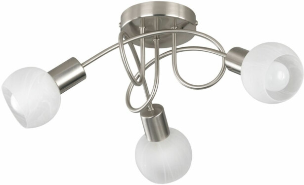Spottivalaisin Trio Antibes 3-osainen, 47cm, 3xE14, harjattu teräs