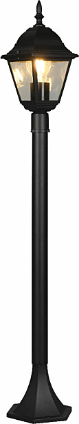 Pylväsvalaisin Trio Livenza, 1-os, 100cm, E27, mattamusta