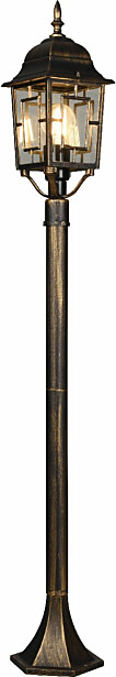 Pylväsvalaisin Trio Volturno, 1-os, 100cm, E27, antiikkirustiikki