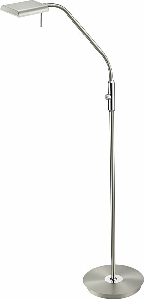LED-lattiavalaisin Trio Bergamo 270x1350 mm, harjattu teräs