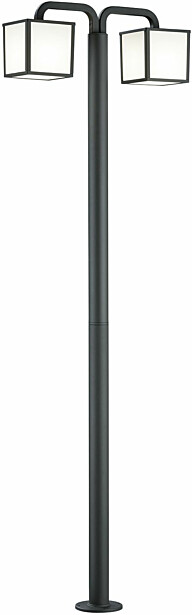 Pylväsvalaisin Cubango LED 2x5W, 200cm, 2-osainen