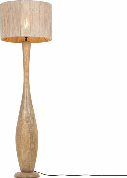 Lattiavalaisin Trio Toba E27 puu/beige