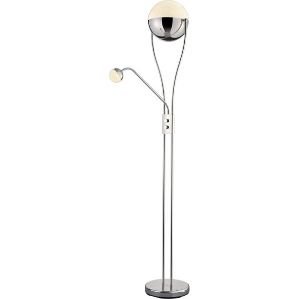 LED-lattiavalaisin Trio Chris, 300x1800 mm, kromi uplighter