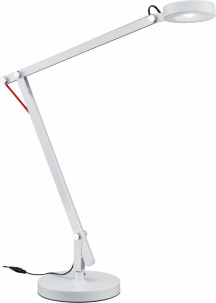 LED-pöytävalaisin Trio Amsterdam, Ø 180x180x900x900mm, valkoinen