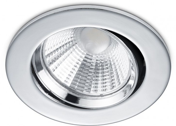 LED-alasvalo Trio Pamir, ø85x54mm, IP23, kromi