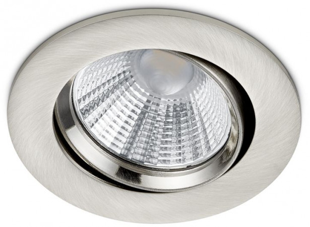 LED-alasvalo Trio Pamir, ø85x54mm, IP23, harjattu teräs