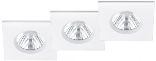 LED-alasvalosarja Trio Zagros, 85x54x85mm, IP65, mattavalkoinen, 3 kpl/pkt