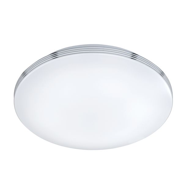 LED-kattovalaisin Apart, Ø410x100mm, IP44, kromi, himmennettävä