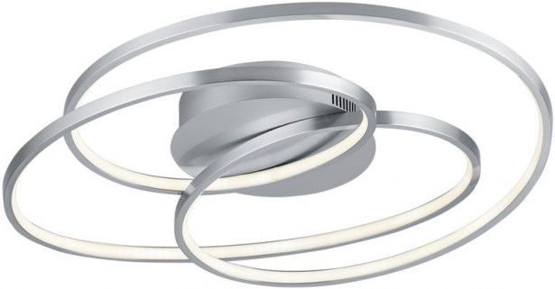 Kattovalaisin Trio Gale LED, 60 cm, harjattu teräs