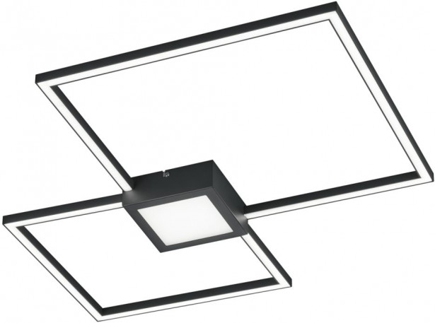 LED-kattovalaisin Trio Hydra, 65x65cm, antrasiitti