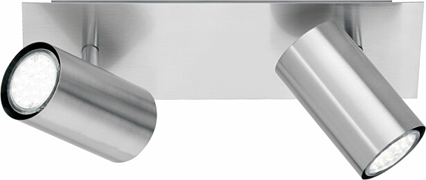 Kattospotti Trio Marley, 300x90x150 mm, 2-osainen harjattu teräs