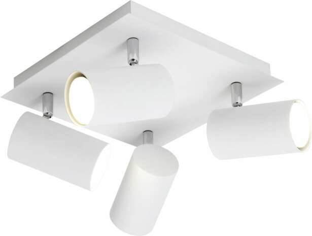Kattospotti Trio Marley, 240x240x150 mm, 4-osainen valkoinen