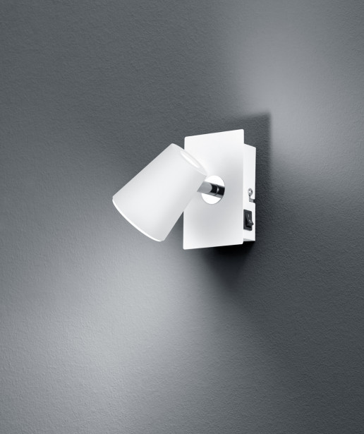 LED-seinäspotti Trio Narcos 120x75 mm, valkoinen