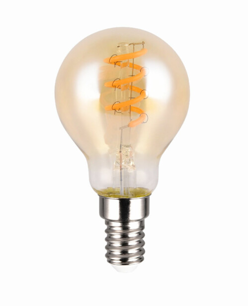 LED-lamppu Trio E14, filament vakiokupu 4W, 150lm 1800K, ruskea, switch dimmer