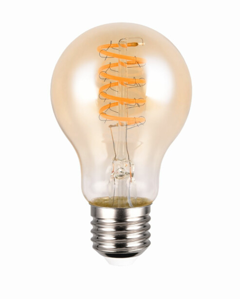 LED-lamppu Trio E27, filament vakiokupu 7W, 400lm 1800K, ruskea, switch dimmer