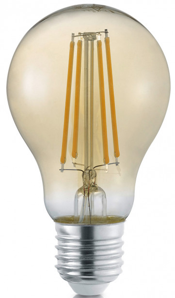 LED-Lamppu Trio E27, filament vakio 8W, 700lm 2700K ruskea switch dimm