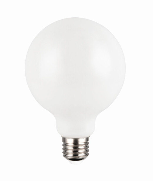 LED-lamppu Trio E27, filament globe 9W, 1055lm 3000K, valkoinen, switch dimmer