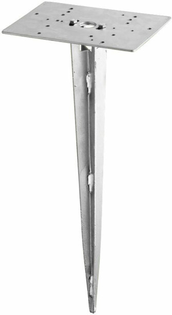 Maajalka Trio, 200x405x140mm, harjattu teräs