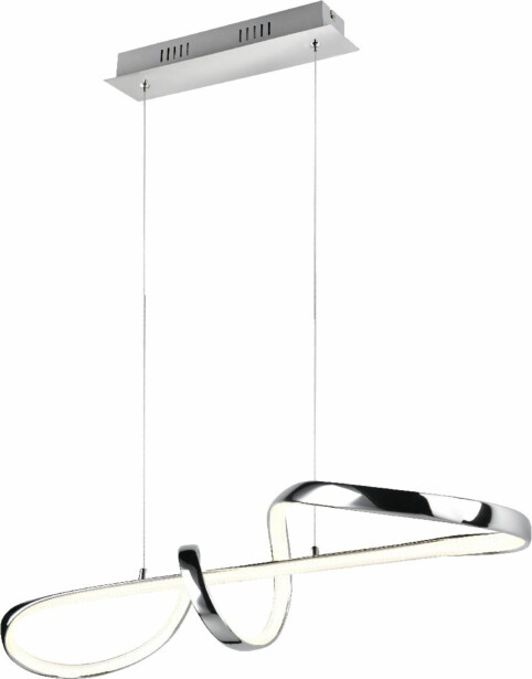 LED-riippuvalaisin Trio Padua, kromi/kristalliefekti, 4000K