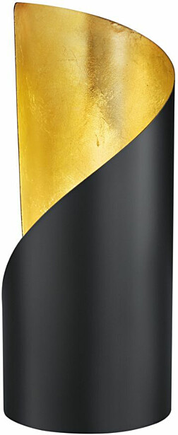 Pöytävalaisin Trio Frank, Ø 100x240mm, mattamusta/kulta