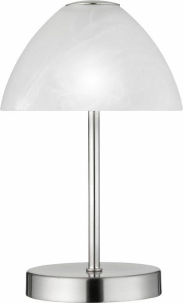 LED-pöytävalaisin Trio Queen Ø150x240 mm, harjattu teräs