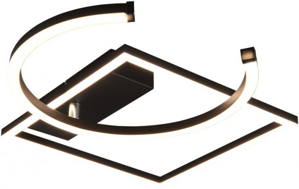 LED-kattovalaisin Trio Pivot, mattamusta
