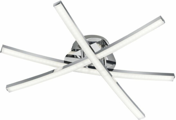 LED-kattovalaisin Trio Capella, Ø 500x98 mm, kromi