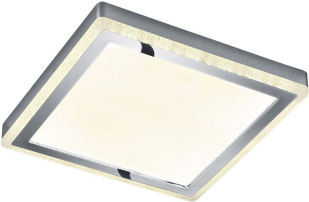 LED-plafondi Trio Slide RGBW, 40x40cm, kromi